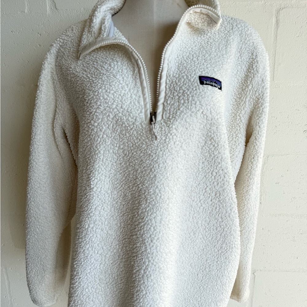 Patagonia Off-White Fleece Jacket - Picture 2 of 12